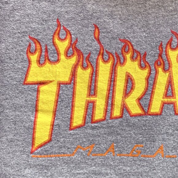Classic Thrasher Flame Logo Hoodie Mens Small - Picture 3 of 5